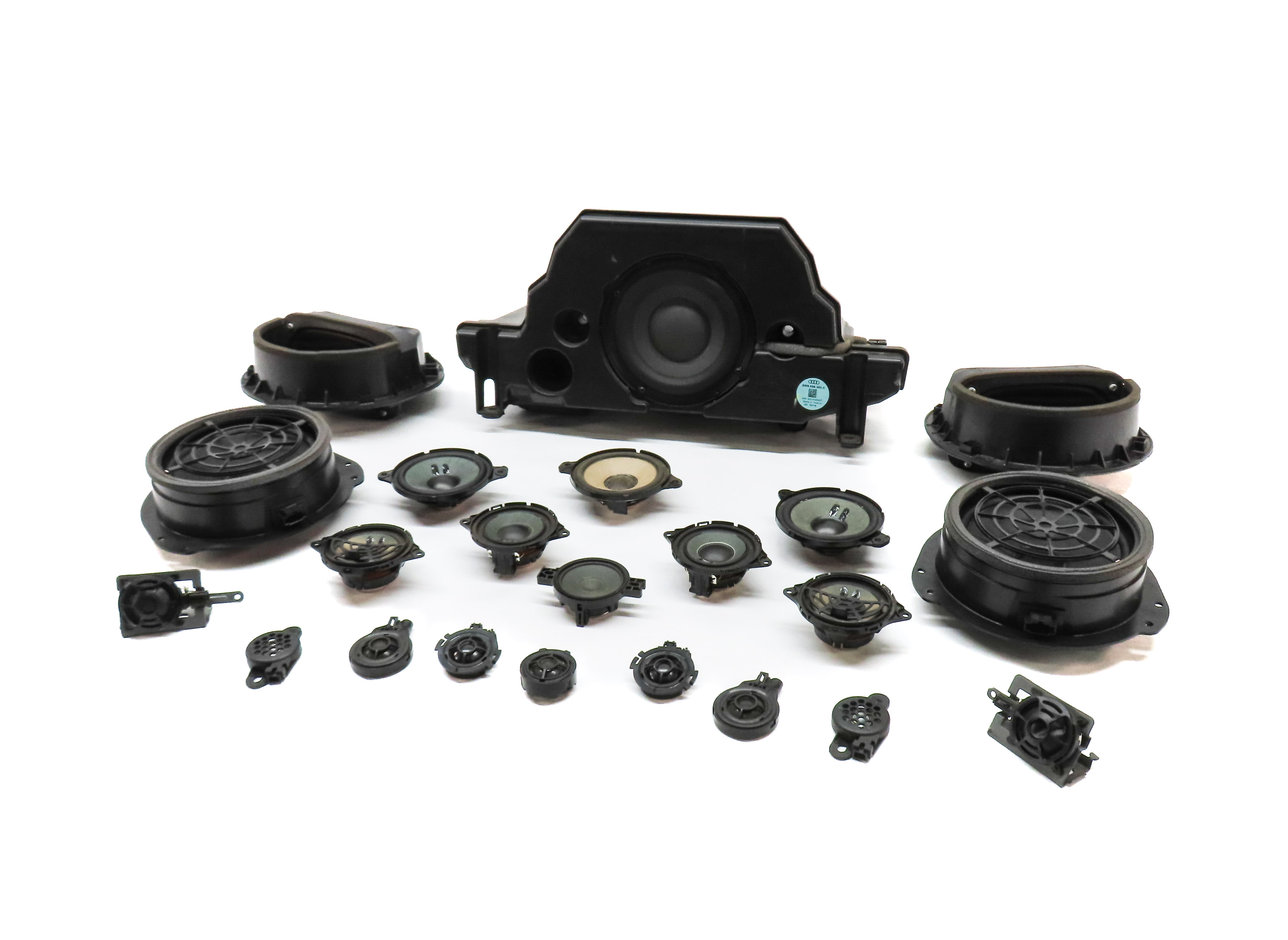 2019 AUDI A5 SPORTBACK 8W6 BANG & OLUFSEN WOOFER MIDRANGE TWEETER SPEAKER SET 22 — exact item pictured
